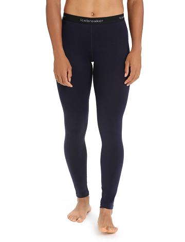 Une pièce Icebreaker Merino 260 Tech Thermal Leggings Femme Bleu Marine | FR 1757QMAZ